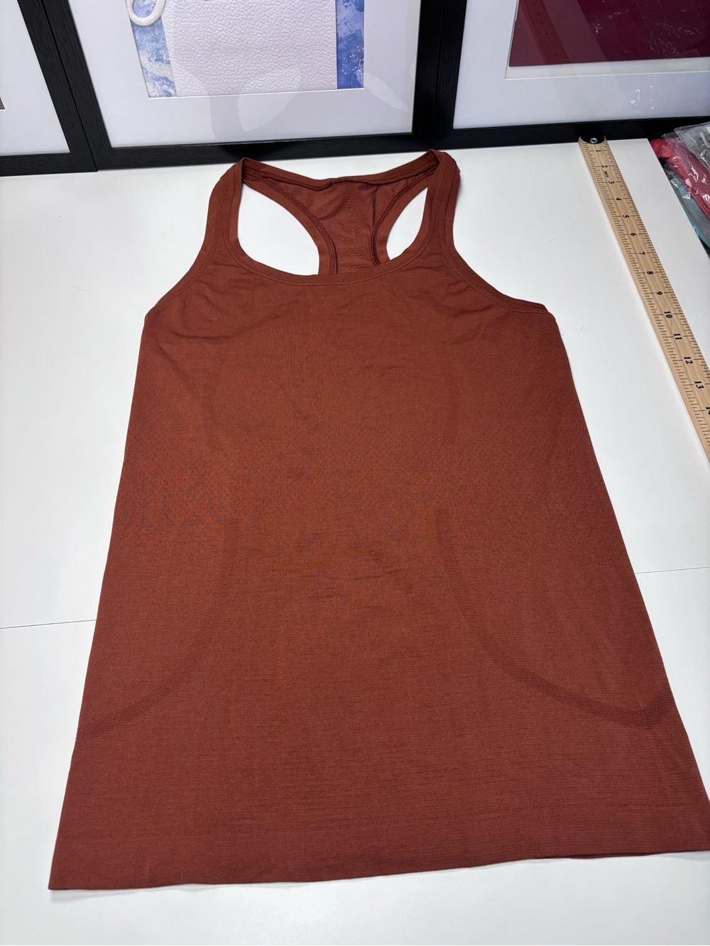 Lululemon Swiftly Tech Racerback Tank Top Autumn Terracotta Burnt Orange Shade